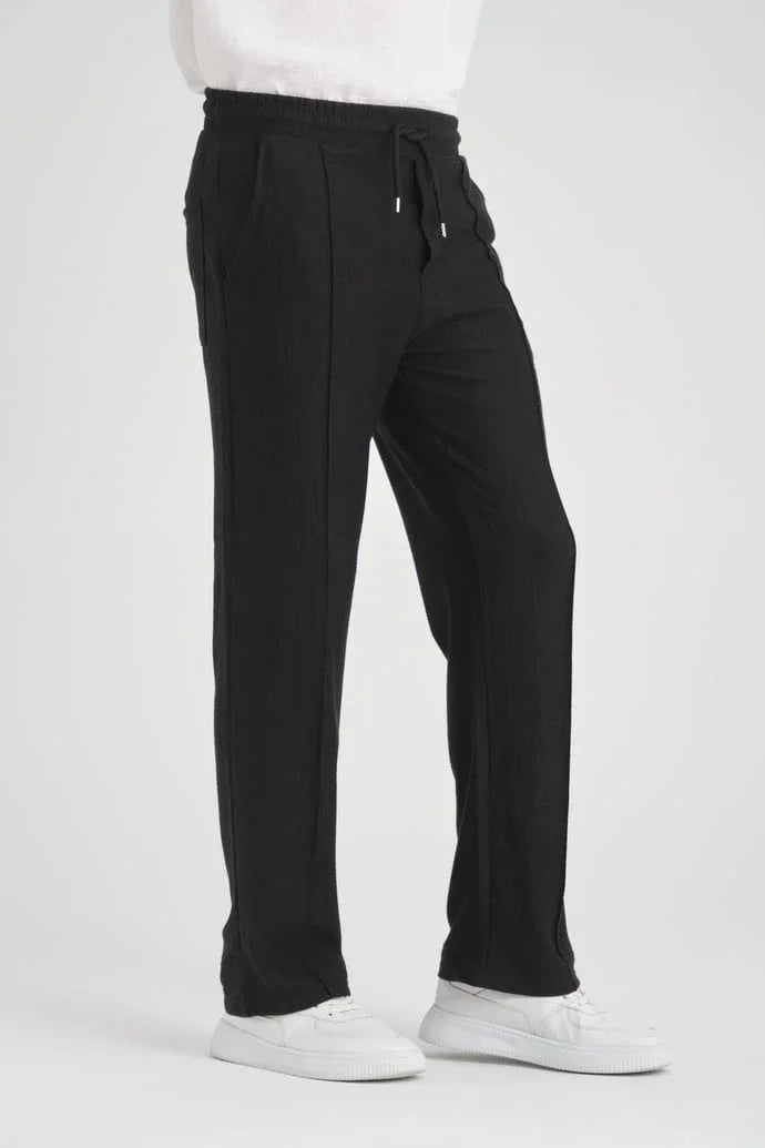 Pantalon homme baggy en coton à taille élastique - Justyol
