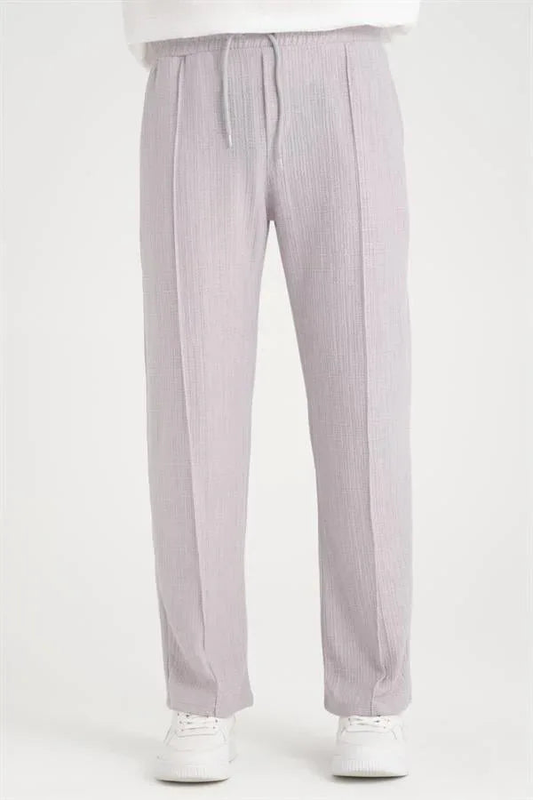 Pantalon homme baggy en coton à taille élastique - Justyol