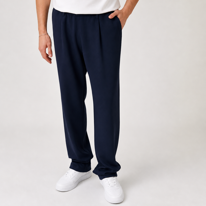 Pantalon homme casual en viscose piquée – coupe confortable et élégante-82199