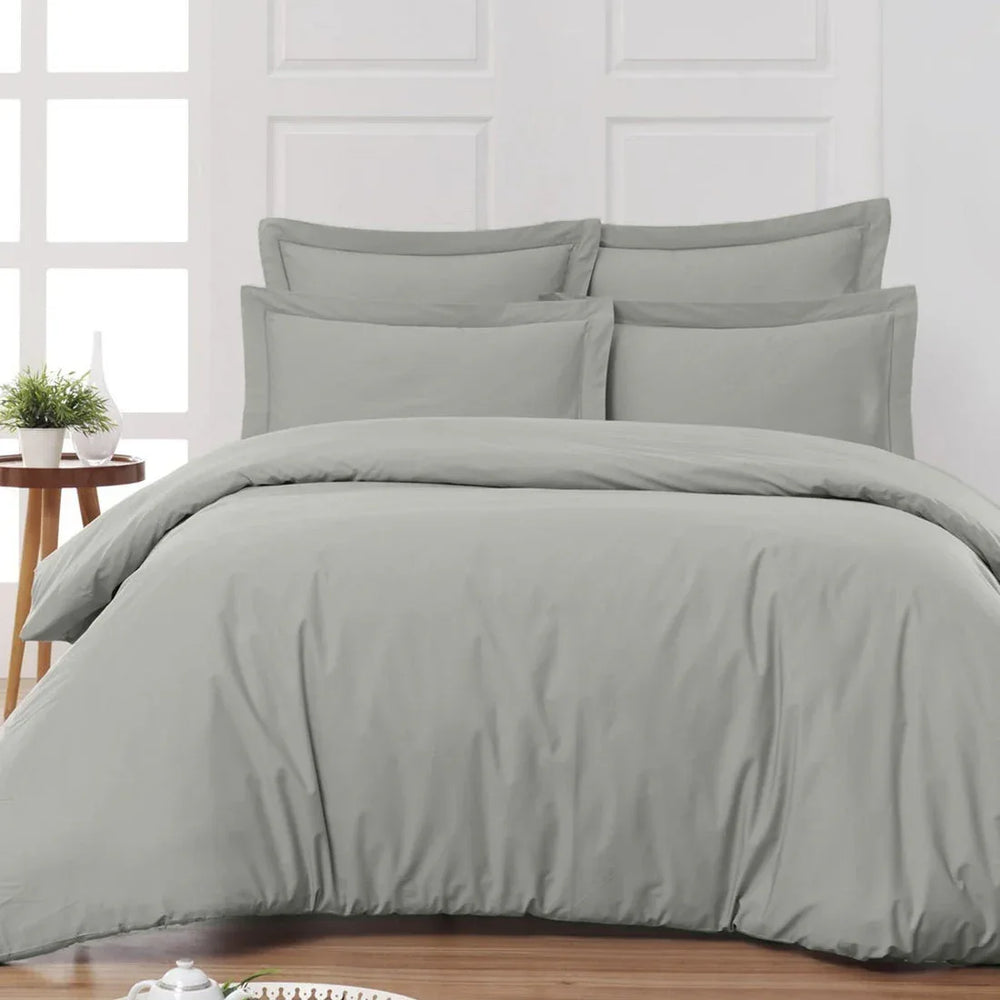 Housse de lit coton satiné 300 fils - 4 pièces (sans couette)