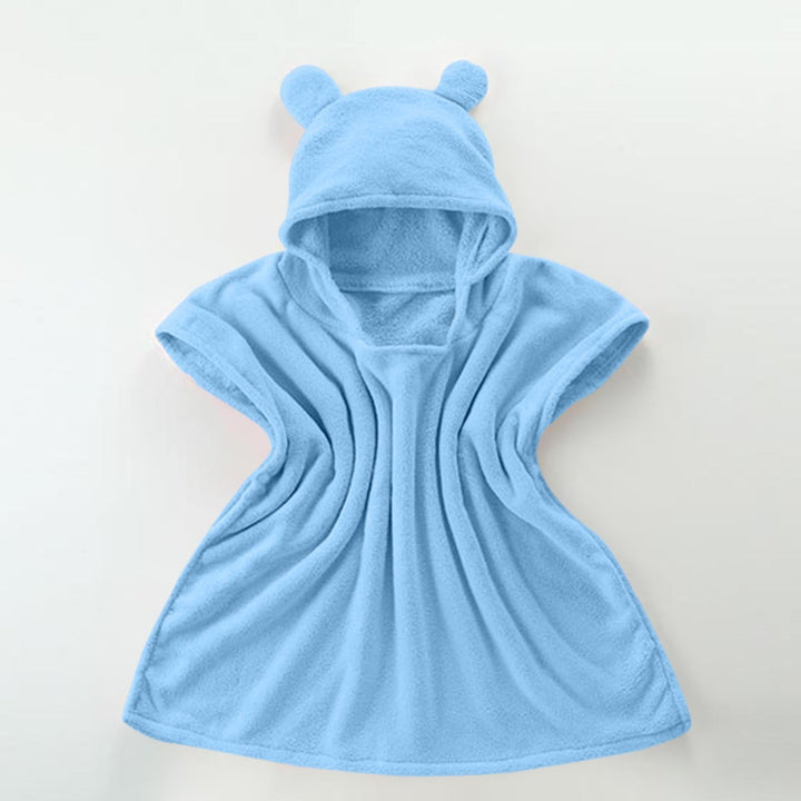 Poncho serviette microfibre à capuche séchage rapide