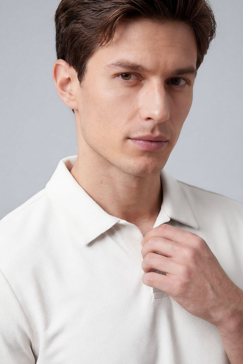 Polo homme à texture douce – coupe confortable et style moderne - 88496