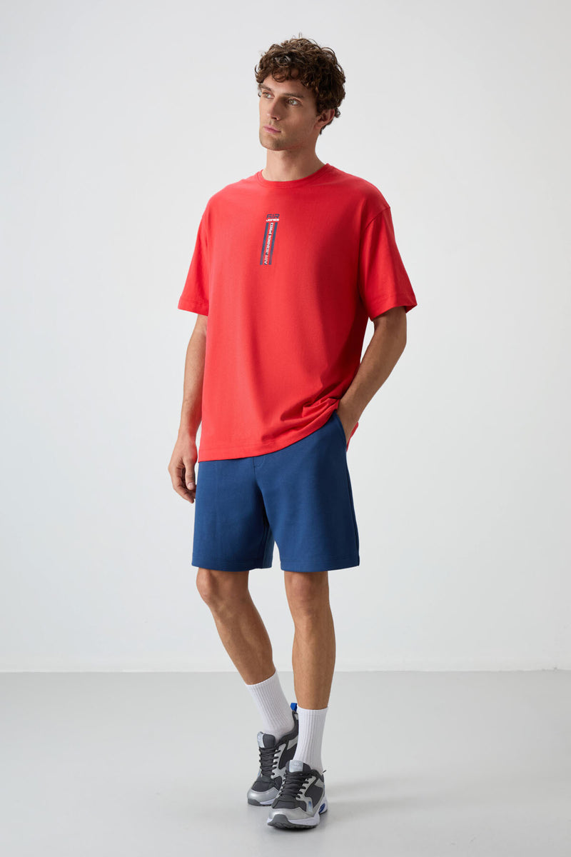 T-shirt Homme Oversize 100% Coton à Texture Douce et Imprimé