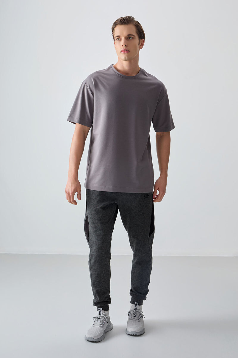 T-shirt Homme Basique Oversize en Coton Épais et Doux