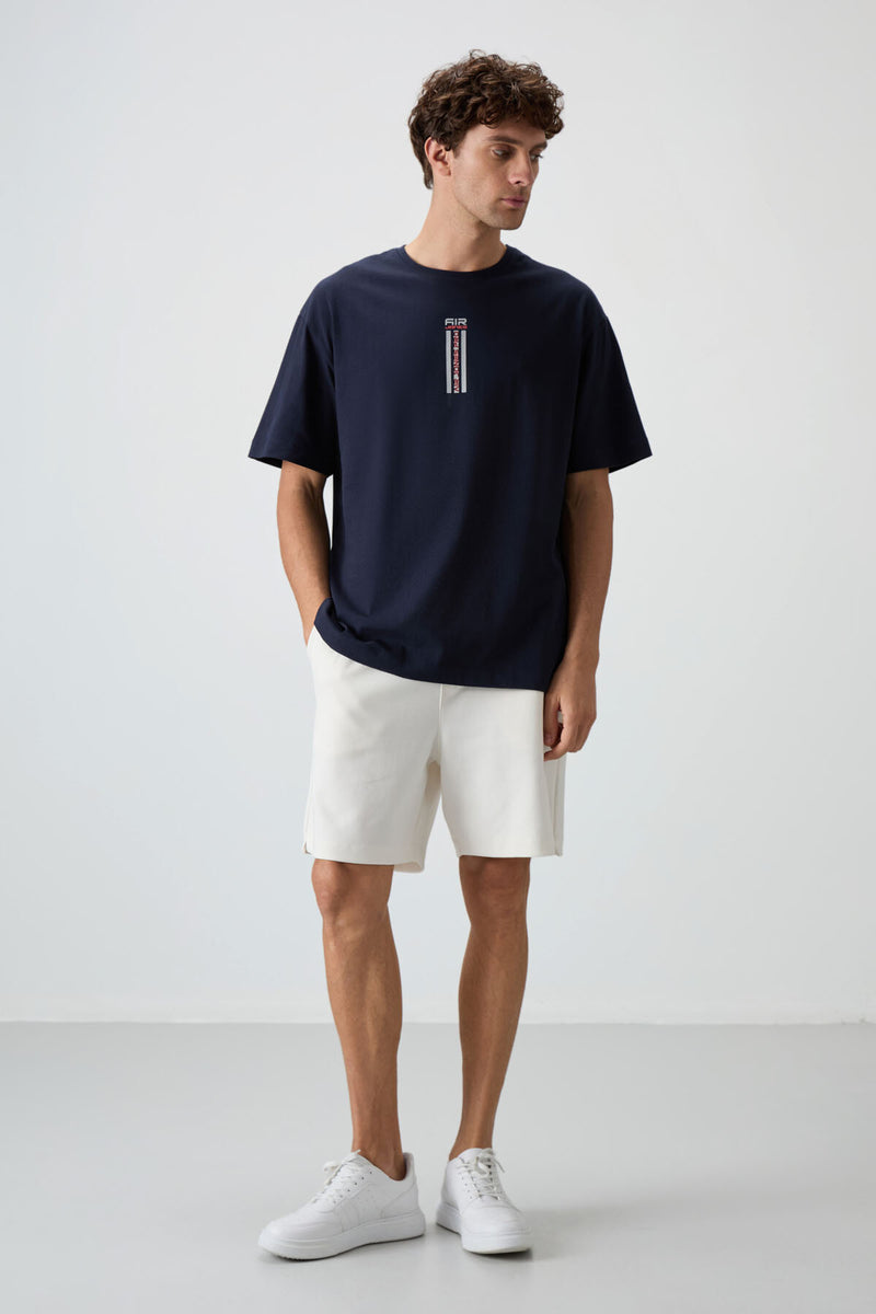T-shirt Homme Oversize 100% Coton à Texture Douce et Imprimé