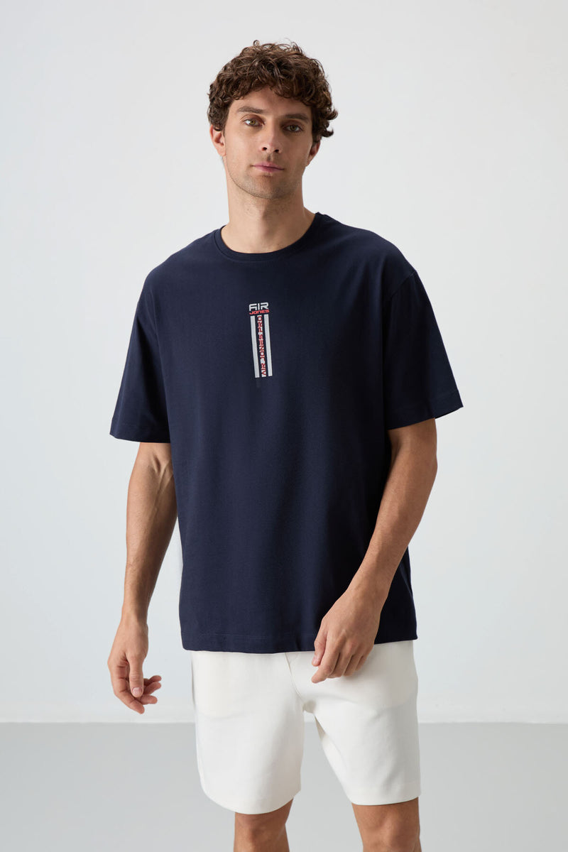 T-shirt Homme Oversize 100% Coton à Texture Douce et Imprimé