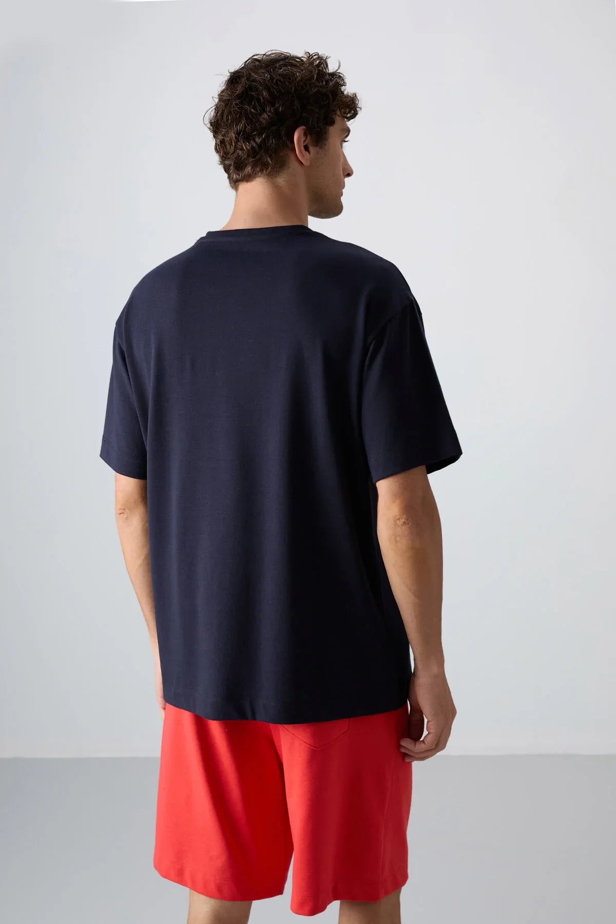 T-shirt homme oversize en coton épais avec imprimé - 88334 - Justyol