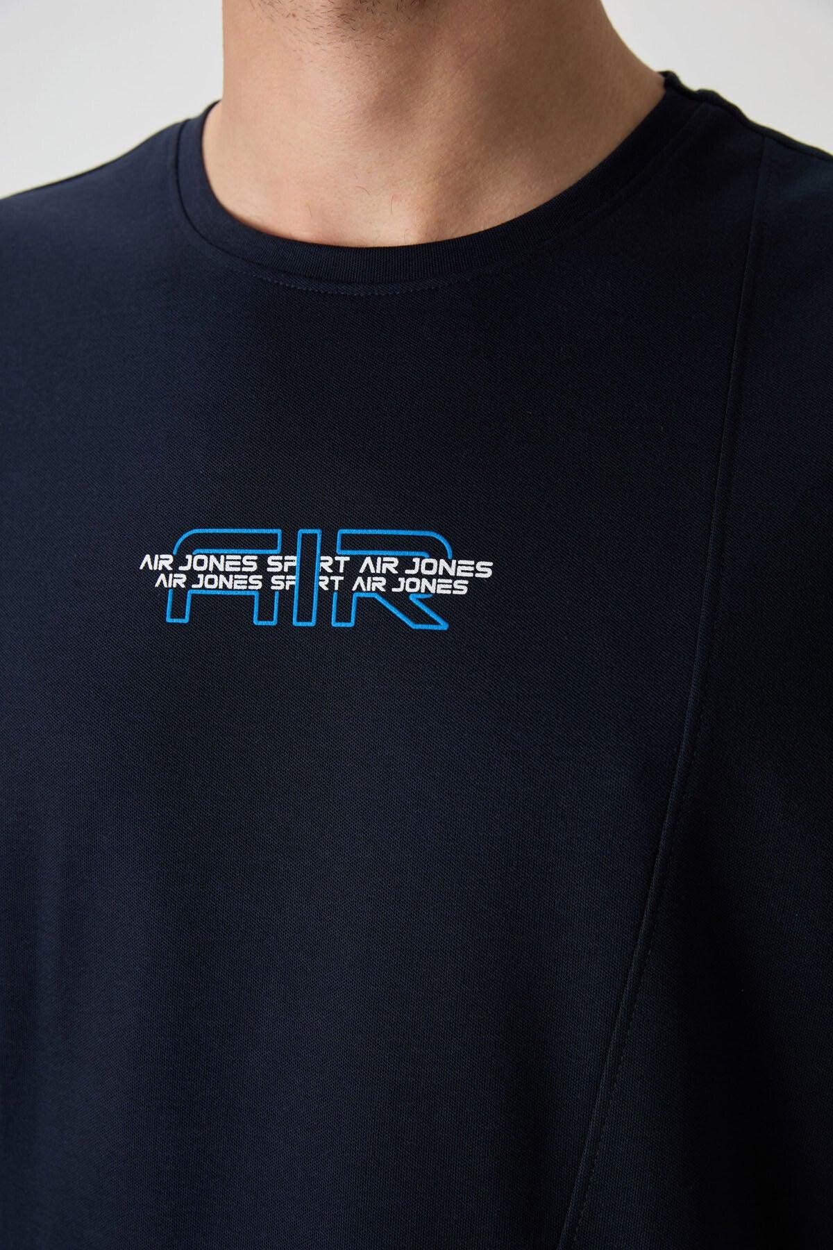 T-shirt homme oversize imprimé en coton épais texturé - Justyol