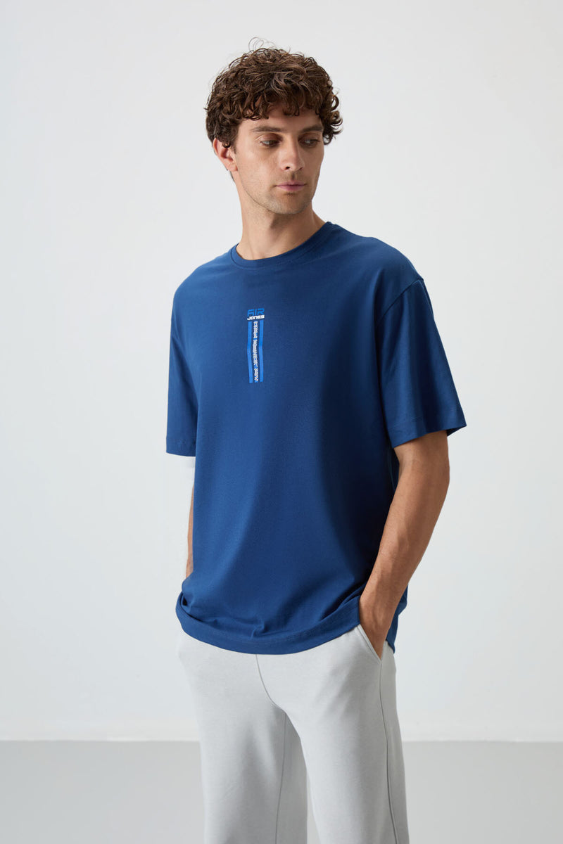 T-shirt Homme Oversize 100% Coton à Texture Douce et Imprimé