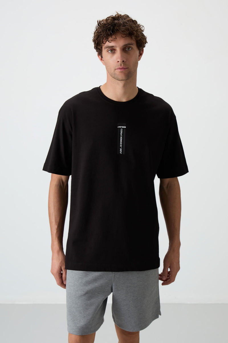 T-shirt Homme Oversize 100% Coton à Texture Douce et Imprimé