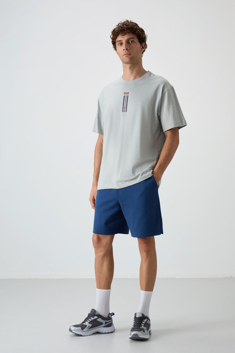 T-shirt Homme Oversize 100% Coton à Texture Douce et Imprimé