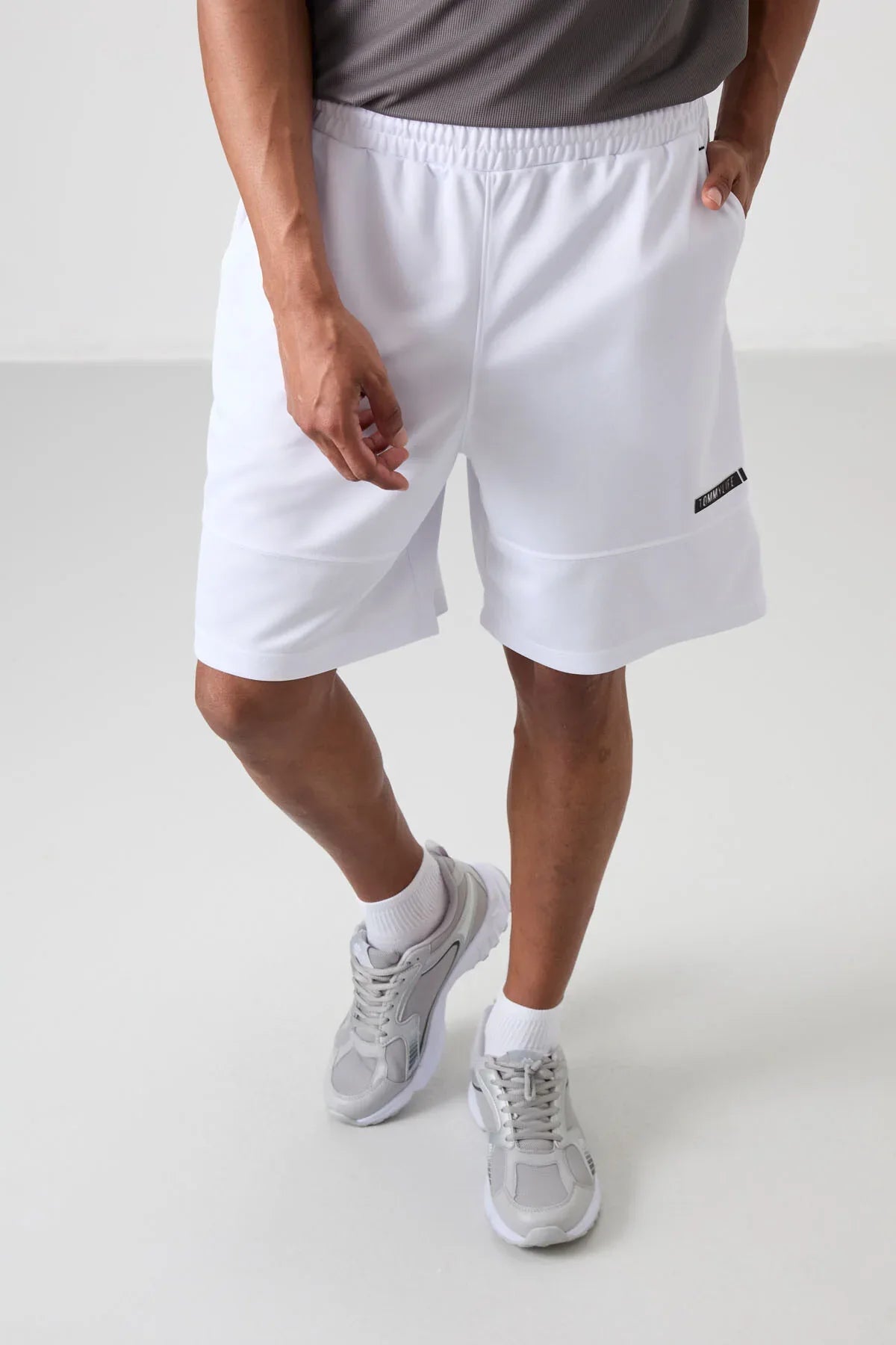 Short pour homme en polyester épais et doux, coupe comfort fit – 81272 - Justyol