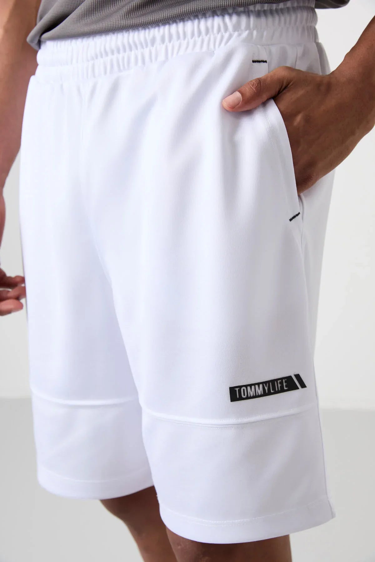 Short pour homme en polyester épais et doux, coupe comfort fit – 81272 - Justyol