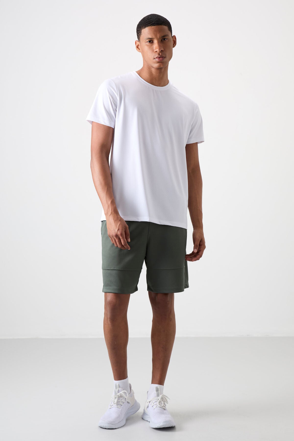 polyester kalin yumuşak comfort fit erkek şort - 81272 - Justyol