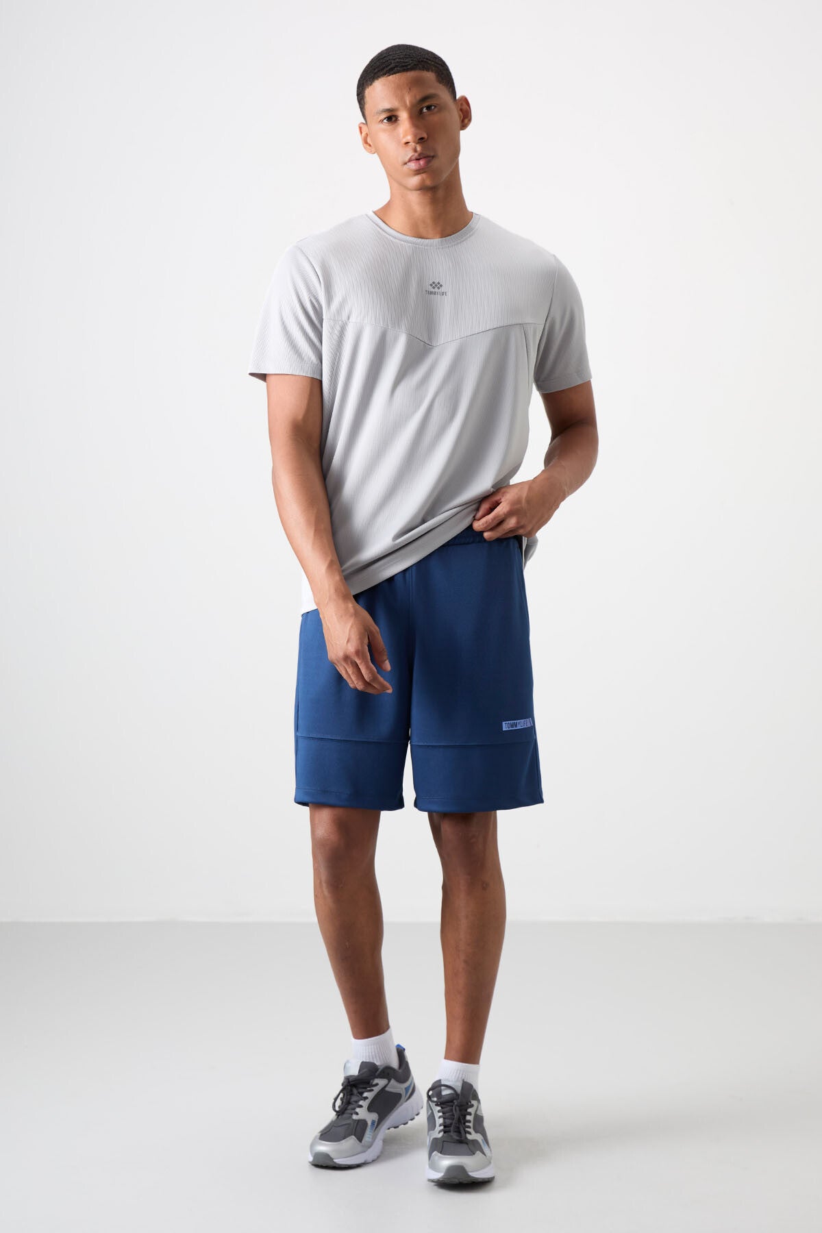 polyester kalin yumuşak comfort fit erkek şort - 81272 - Justyol