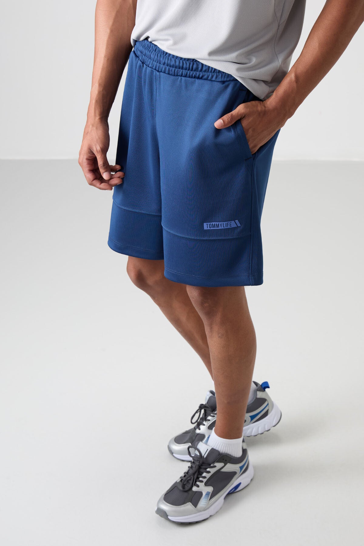 polyester kalin yumuşak comfort fit erkek şort - 81272 - Justyol