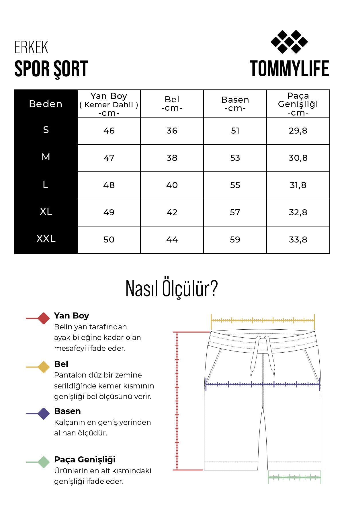polyester kalin yumuşak comfort fit erkek şort - 81272 - Justyol