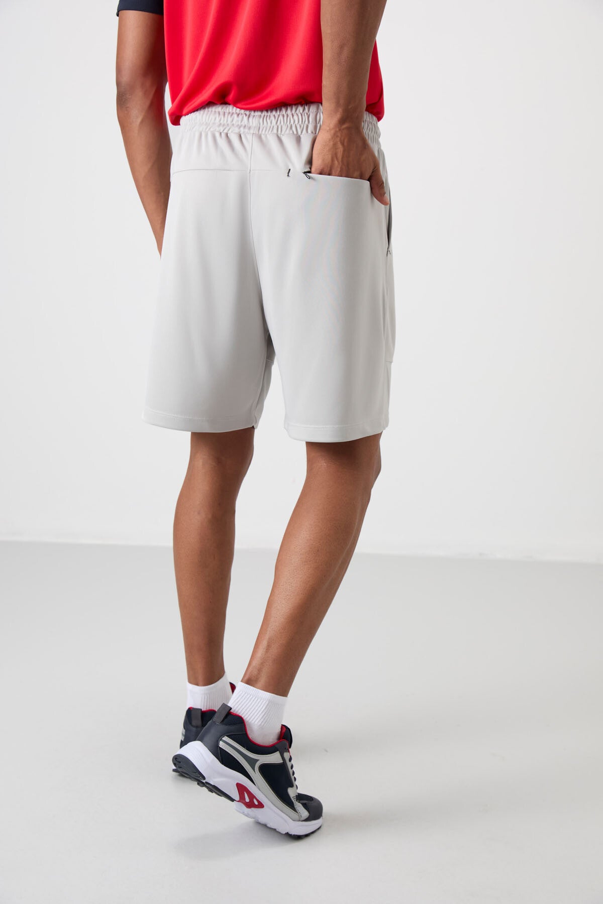 polyester kalin yumuşak comfort fit erkek şort - 81272 - Justyol