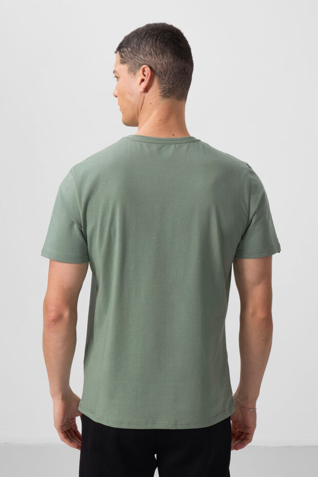 T-shirt homme basic à manches courtes – coupe standard et col rond - 87911