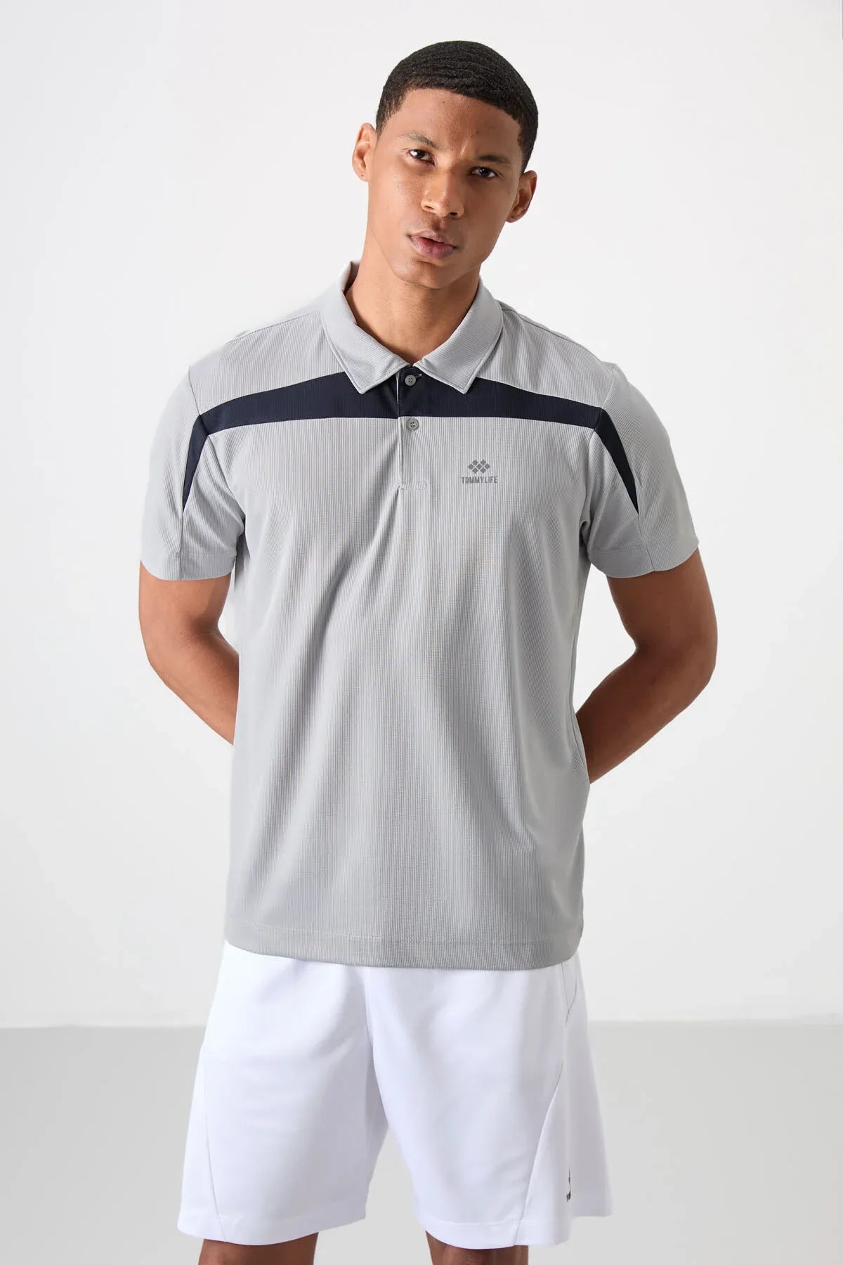 Polo homme performance respirant en polyester stretch - 88392 - Justyol
