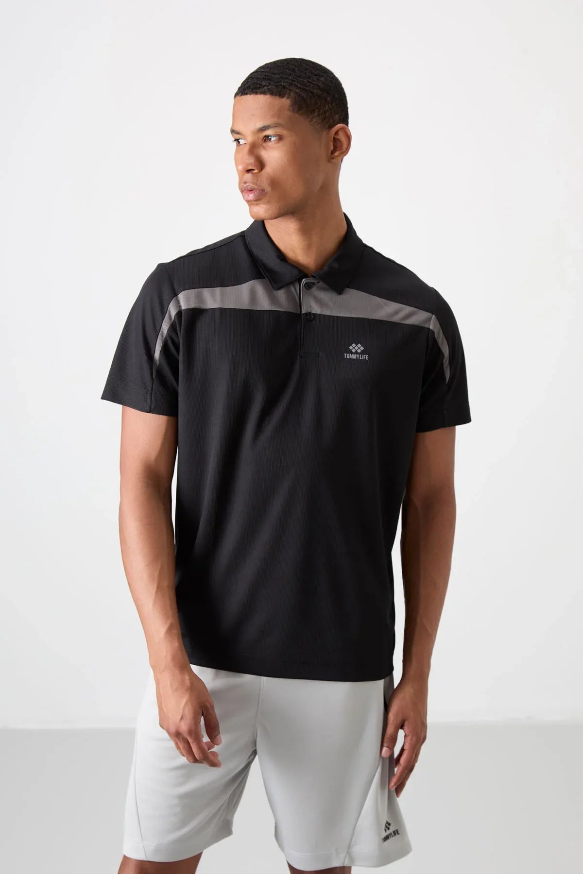 Polo homme performance respirant en polyester stretch - 88392 - Justyol