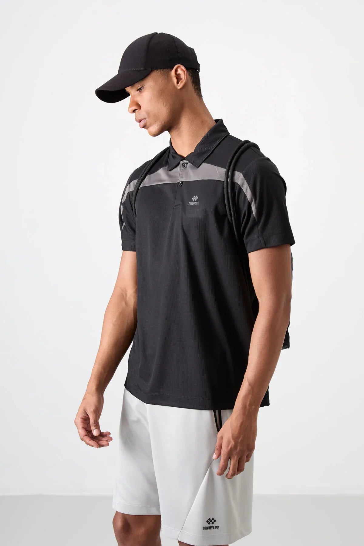 Polo homme performance respirant en polyester stretch - 88392 - Justyol