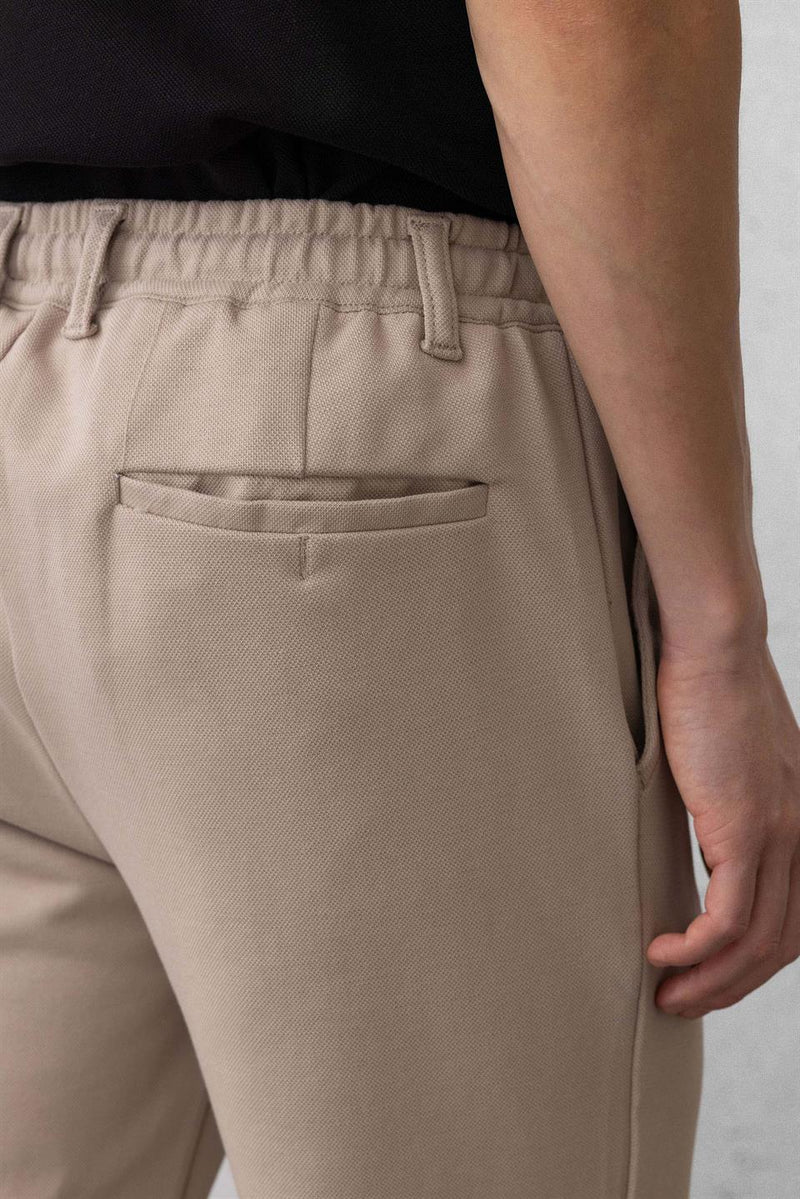 Pantalon Homme Akira en Maille Piqué Stretch