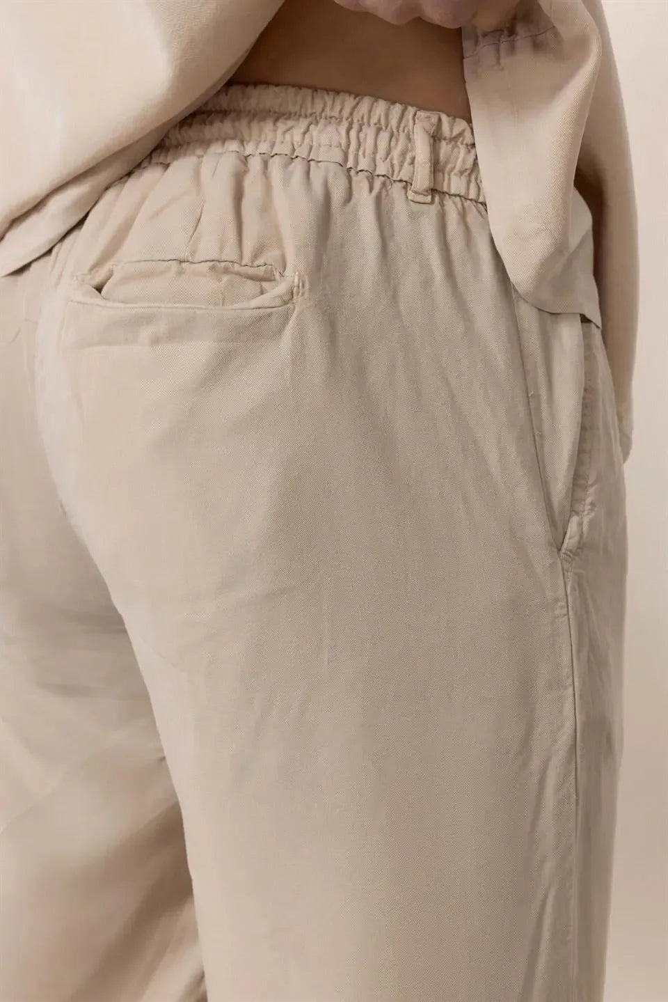 pantalon homme coton naturel cordon et zip - Justyol