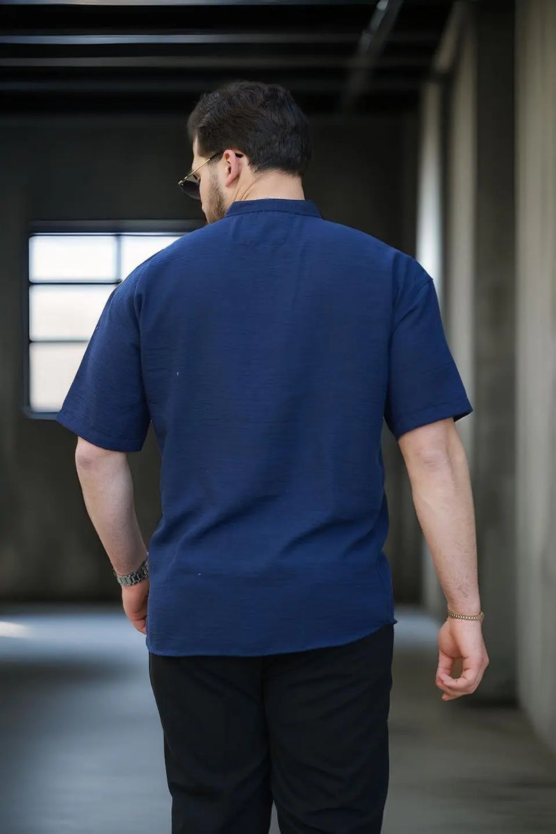 chemise oversize homme bambou manches courtes