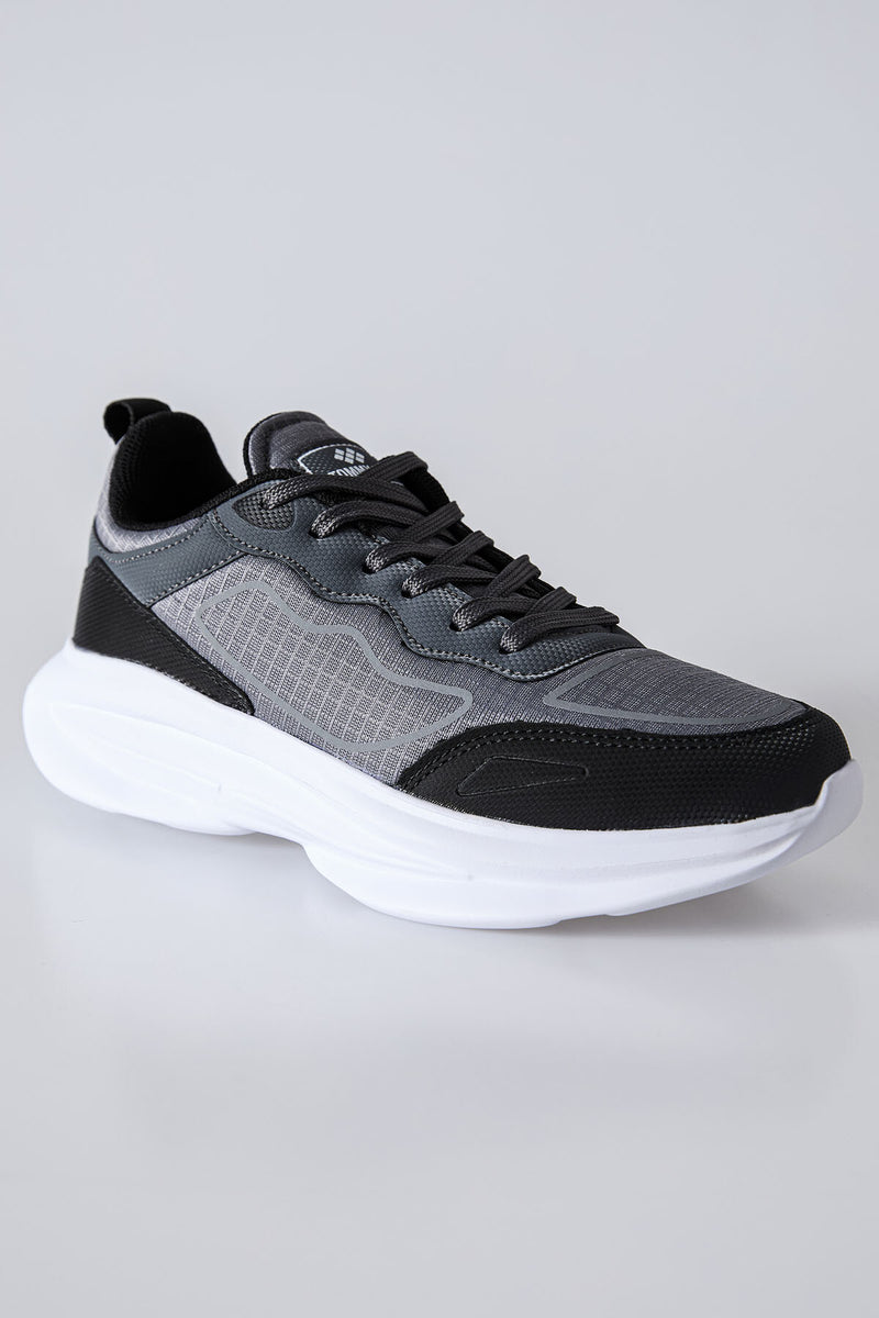 Baskets Sportives à Lacets pour Homme - Semelle Épaisse, Détails en Mesh
