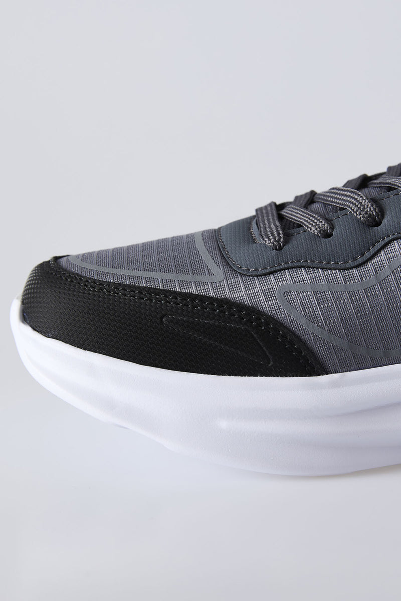 Baskets Sportives à Lacets pour Homme - Semelle Épaisse, Détails en Mesh