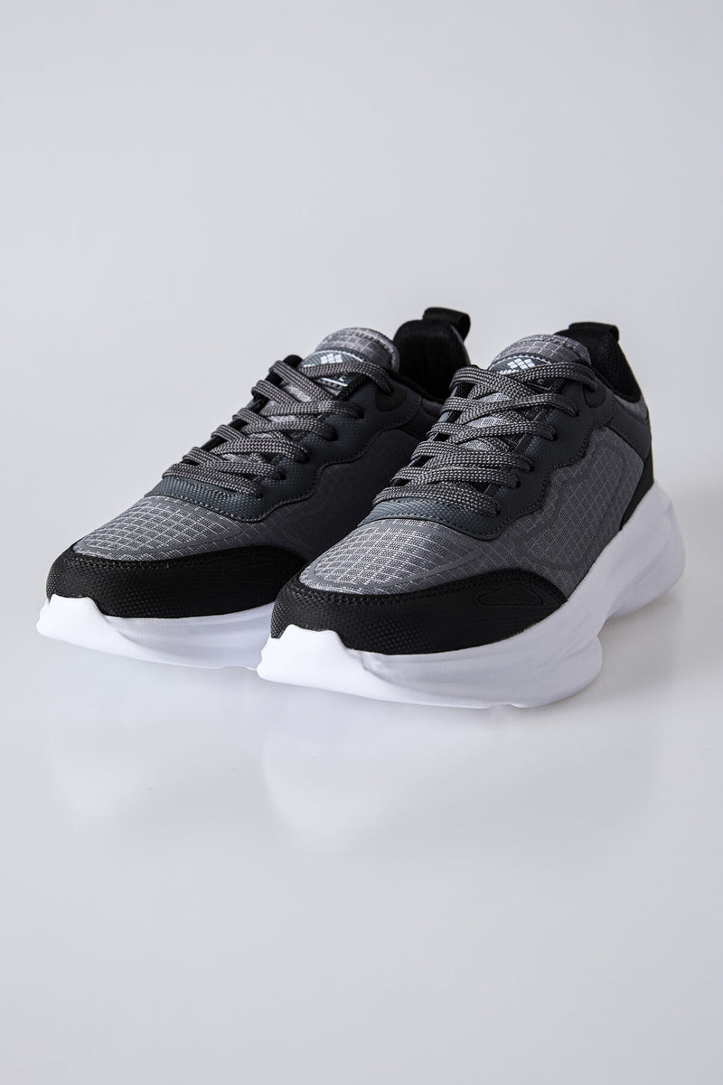 Baskets Sportives à Lacets pour Homme - Semelle Épaisse, Détails en Mesh