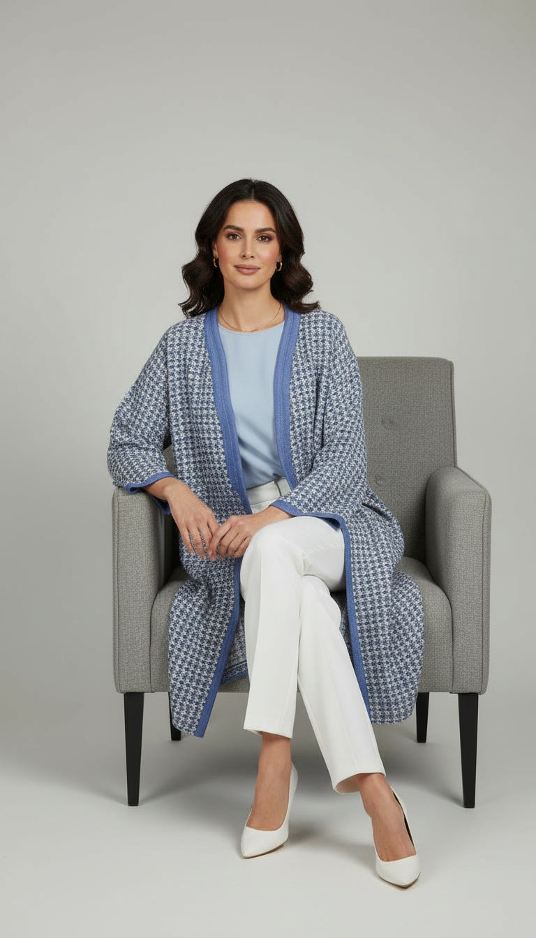 Kimono Makhzania en Tissu Chanel