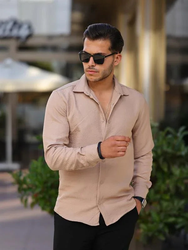 Chemise homme matelassée à motif géométrique en coton - Justyol