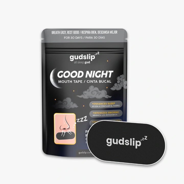 لاصقات الفم للنوم GUDSLIP للمساعدة على التنفس الأنفي – 30 قطعة