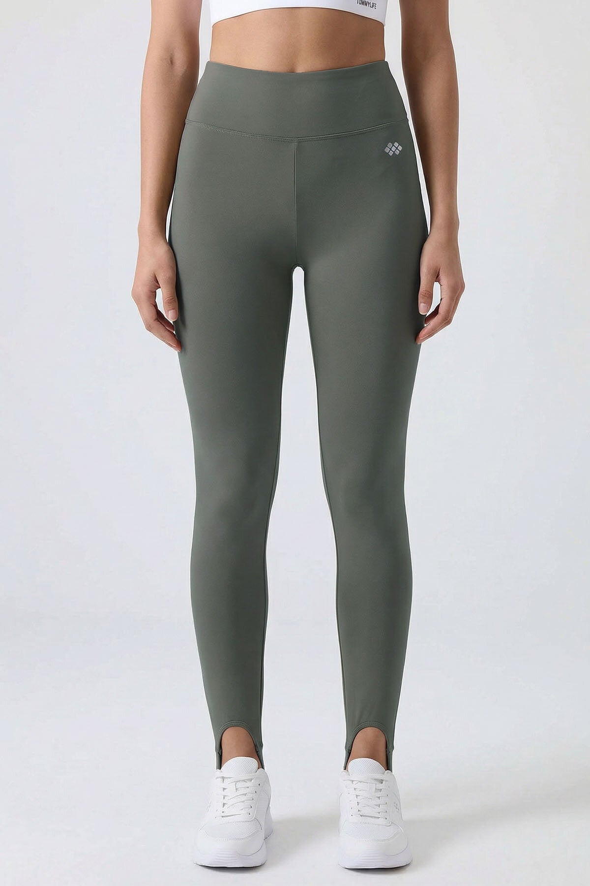 Legging sport femme TOMMYLIFE couleur marron