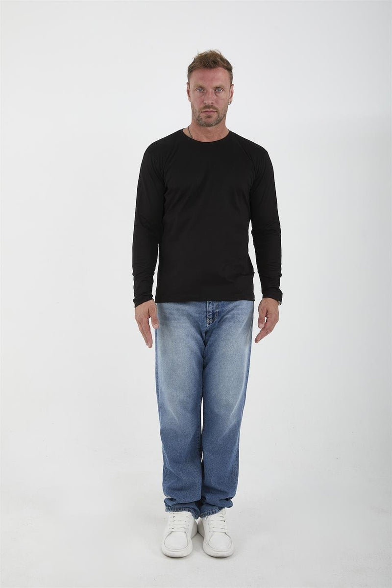 T-shirt Homme Manches Longues en Tissu Interlock