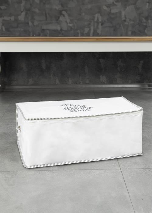 Sac de Rangement Sous-Sofa avec Poignée en Corde 65x30x20 cm