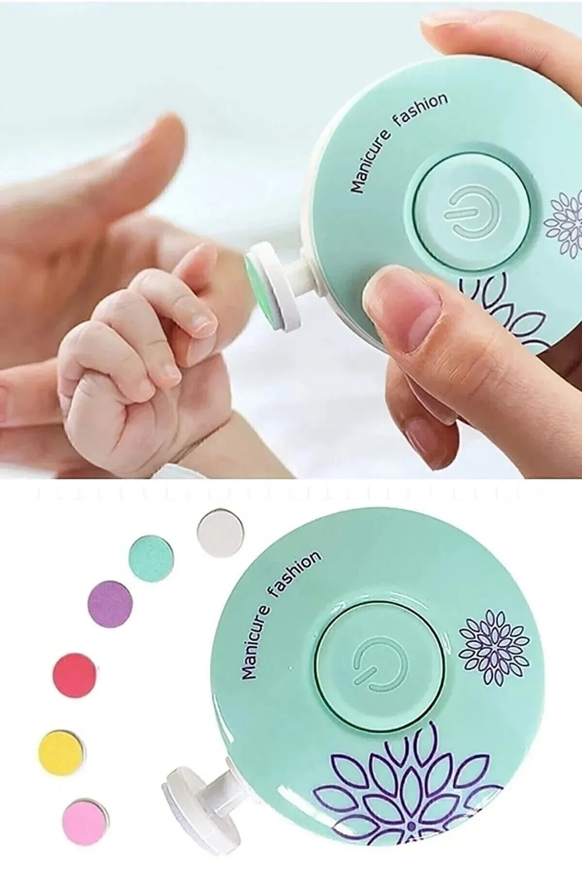 Coupe et lime à ongles pour nouveau - nés, fonctionnement sur batterie - Justyol