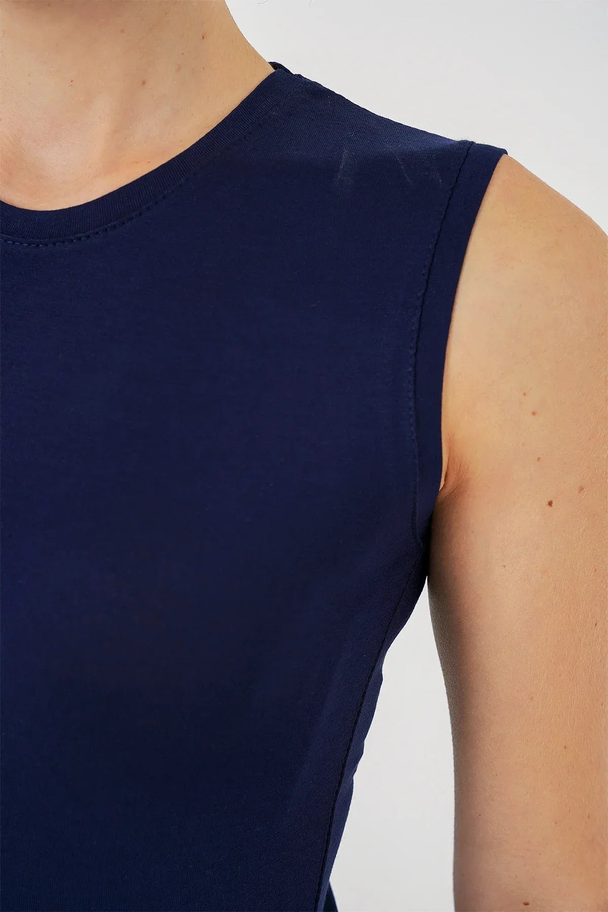 Body femme sans manches en viscose et lycra 4347 - Justyol