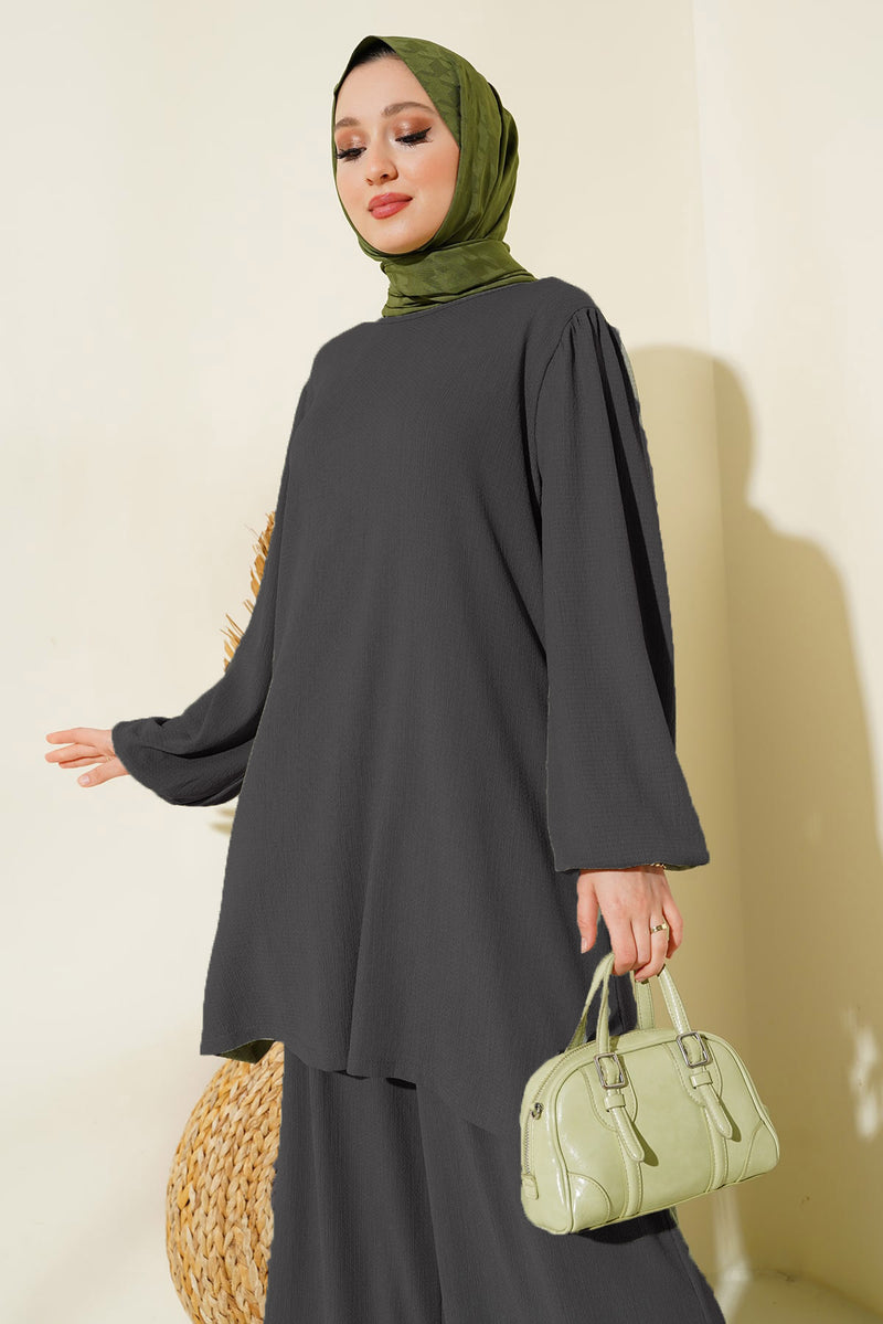 Ensemble Femme Tunique & Pantalon Large – Coupe Modeste