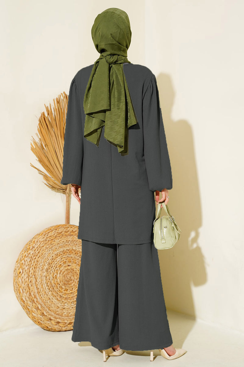 Ensemble Femme Tunique & Pantalon Large – Coupe Modeste