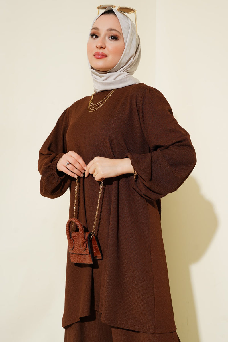Ensemble Femme Tunique & Pantalon Large – Coupe Modeste