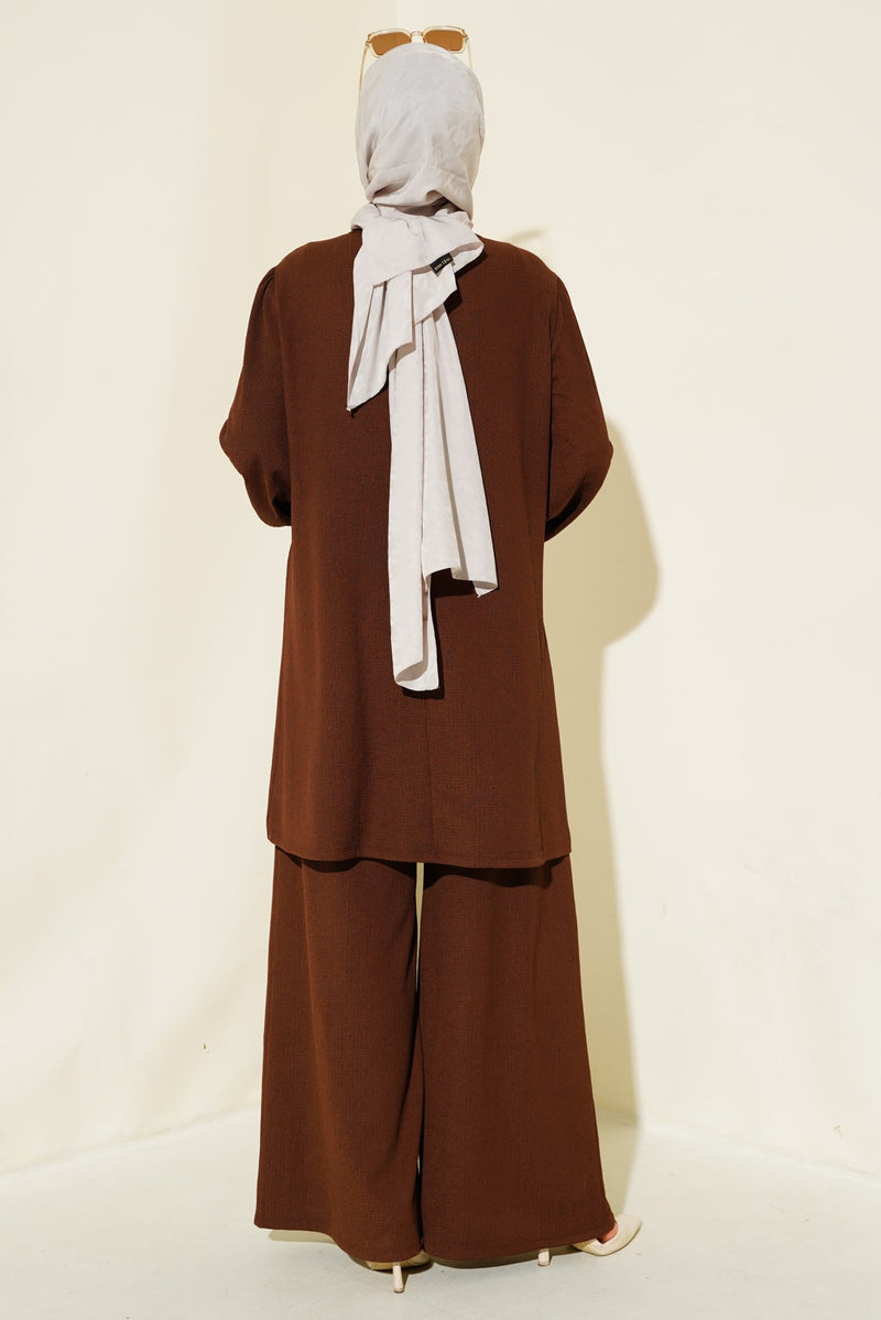 Ensemble Femme Tunique & Pantalon Large – Coupe Modeste