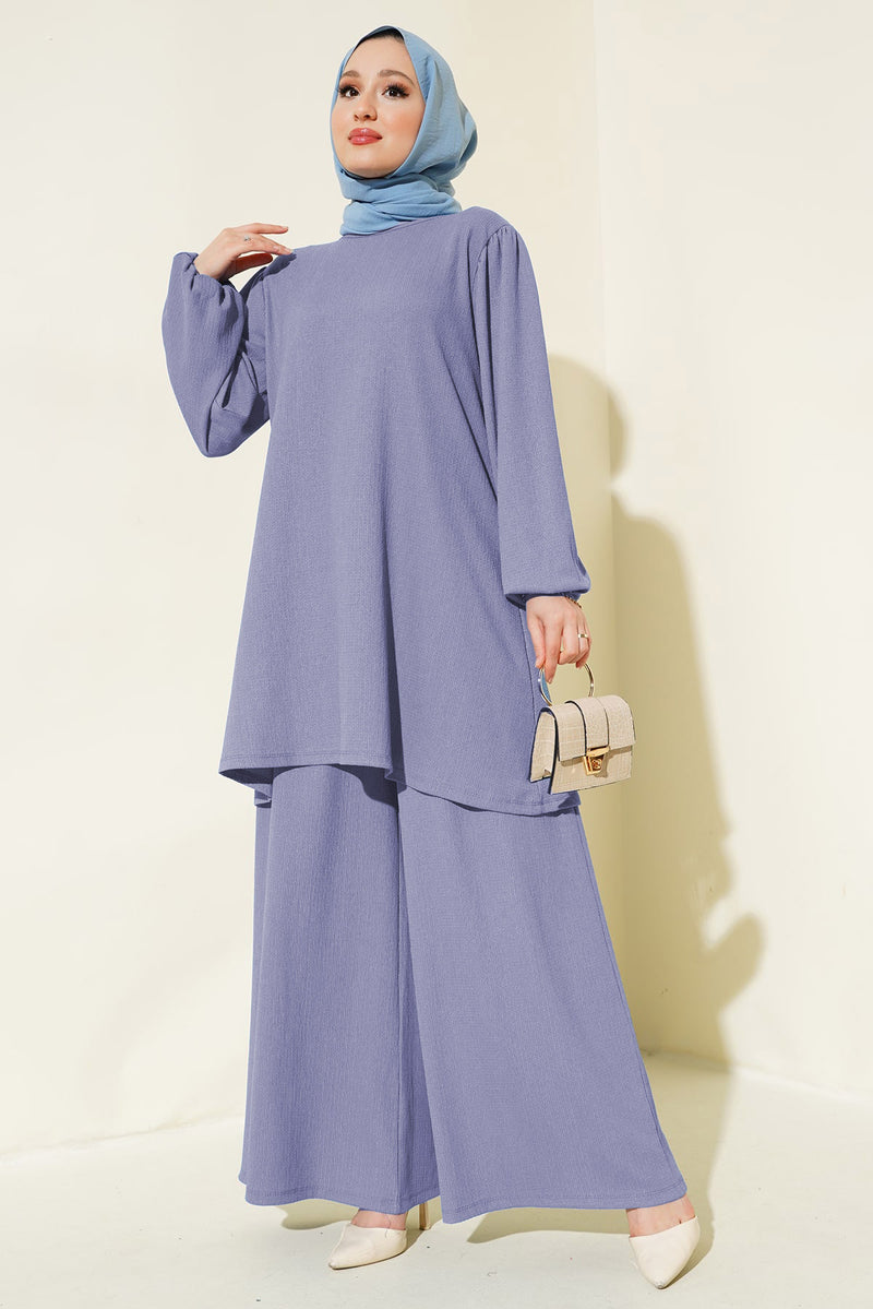 Ensemble Femme Tunique & Pantalon Large – Coupe Modeste