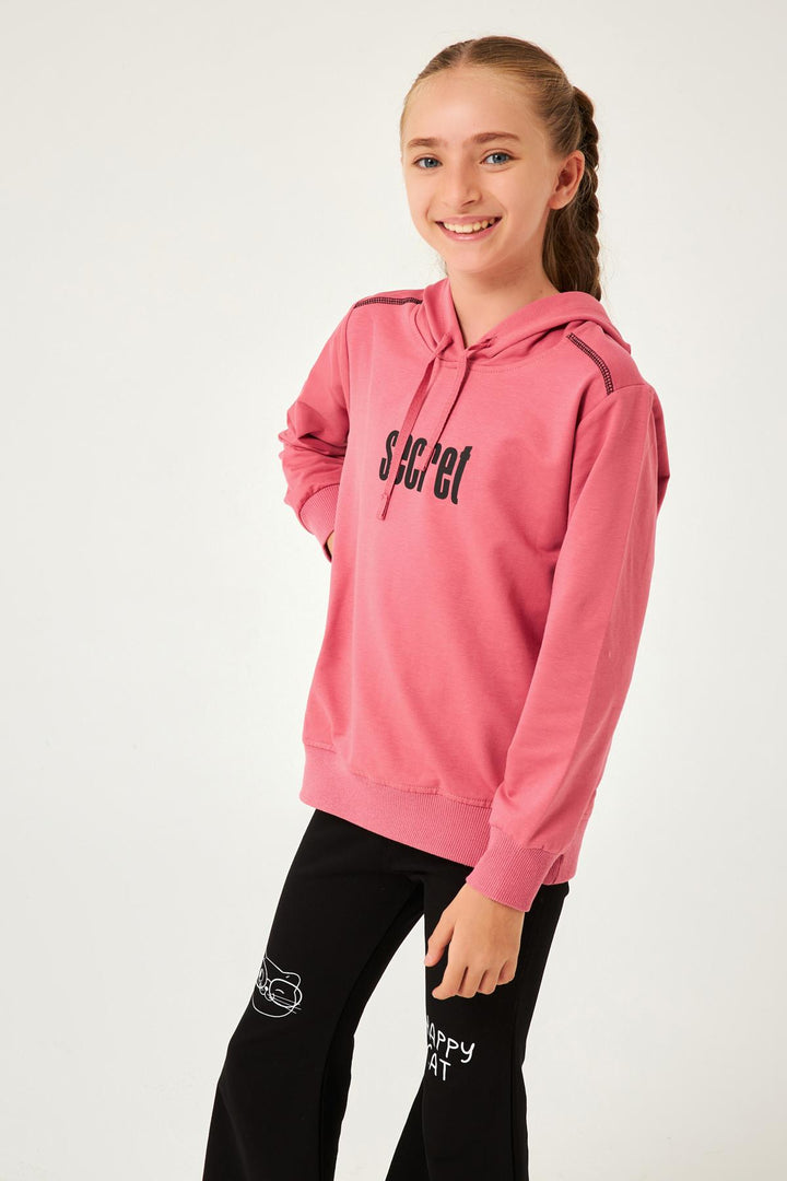 Sweatshirt à Capuche pour Fille avec Détail "Secret"