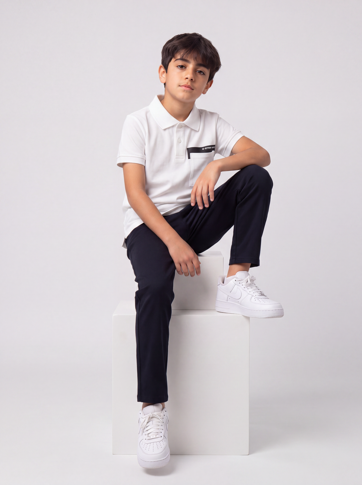 Ensemble Garçon 2 Pièces Polo Manches Courtes et Pantalon Jogger