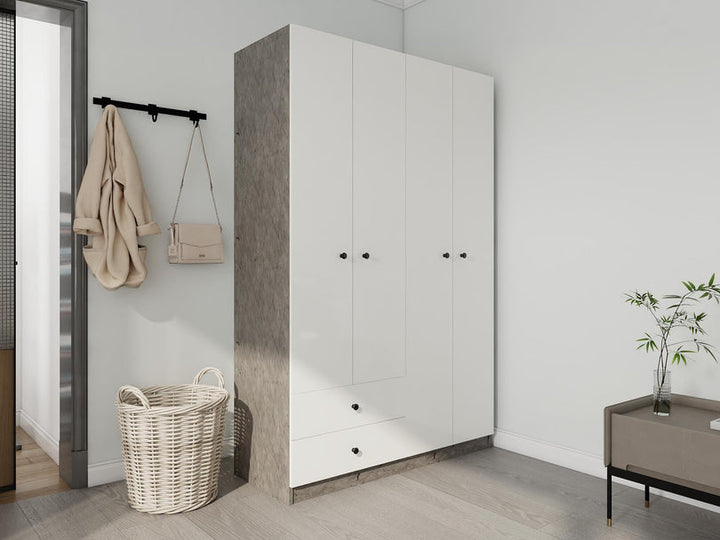 MEUBLES À 4 PORTES ET 2 TIROIRS