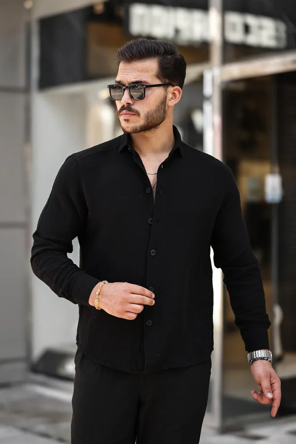 chemise homme mousseline coton respirante manches longues - Justyol
