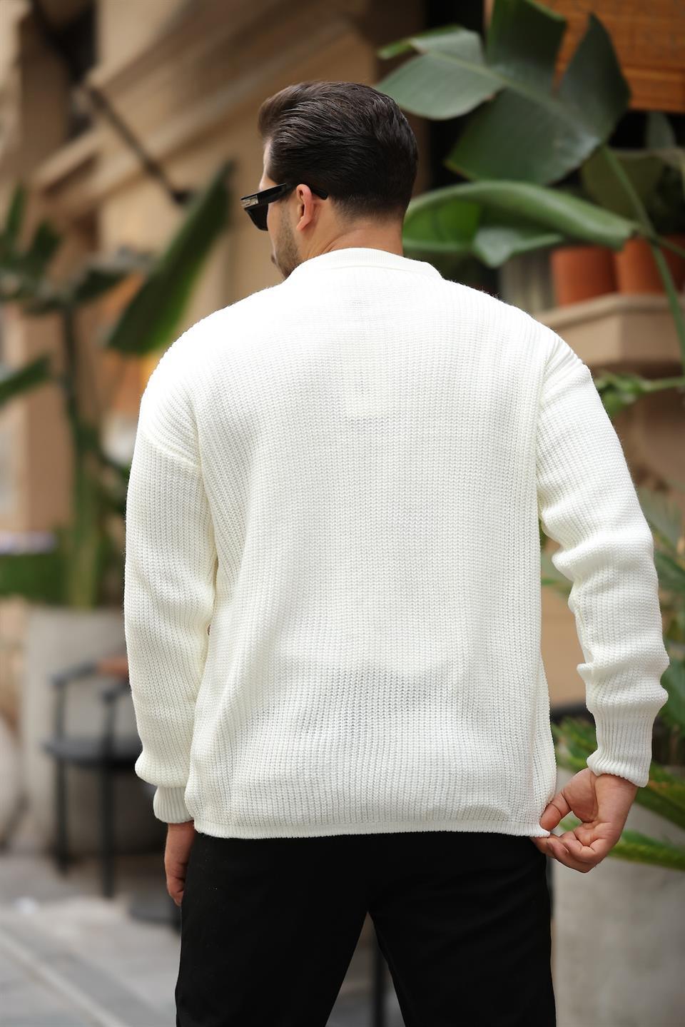 Gilet Homme Oversize en Tricot Selanik avec Boutons - Justyol